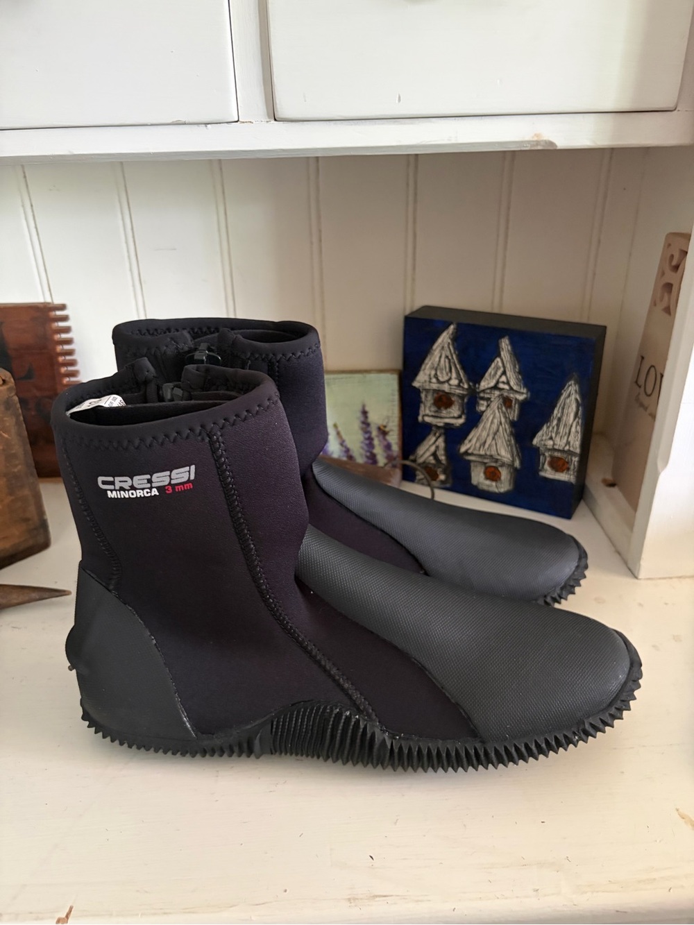 Cressi Men’s Minorca 3mm Neoprene Dive Boots in Black